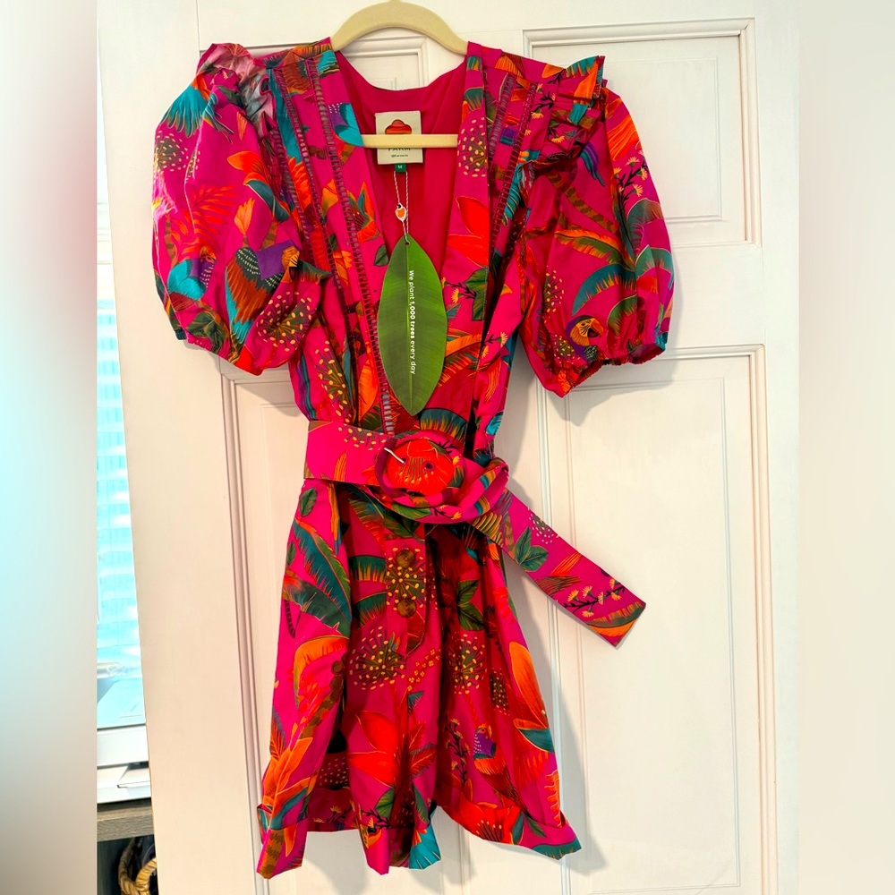 FARM Rio Pink Macaw Party Organic Cotton Romper (SOLD OUT ONLINE)